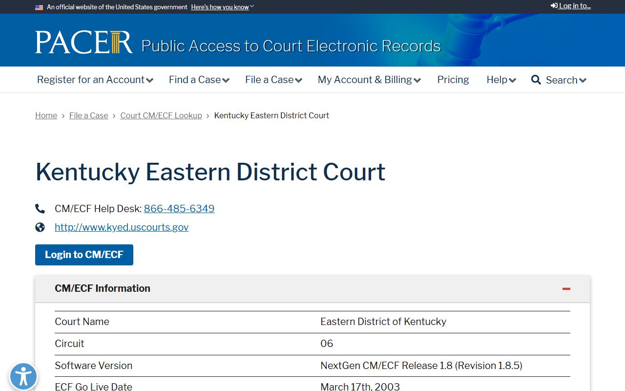 Fayette County probate records PACER federal court lookup